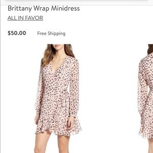 Light Pink Leopard Dress